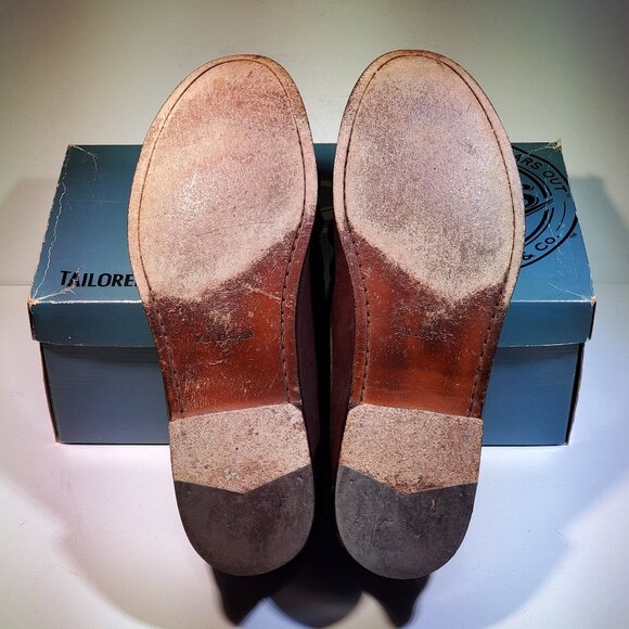 VINTAGE  BASS WEEJUNS..ROBERT.. KILTIE WITH BOW STYLE TASSELS..RARE ITEM..1990\'S main image 6